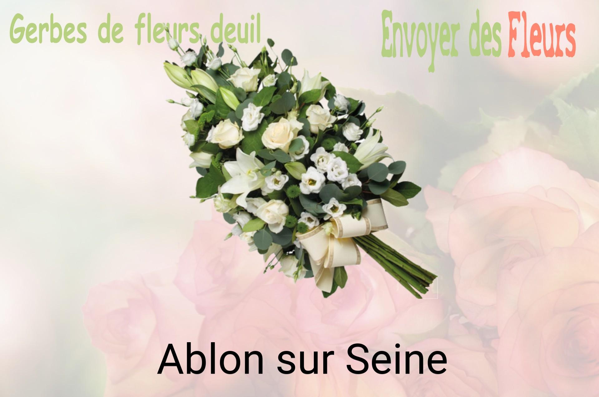 Gerbe de fleurs de deuil livrée à Ablon-sur-Seine